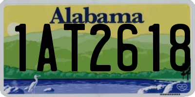 AL license plate 1AT2618