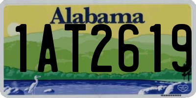 AL license plate 1AT2619