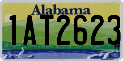 AL license plate 1AT2623