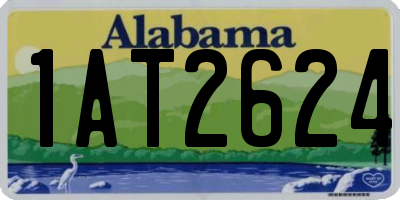 AL license plate 1AT2624