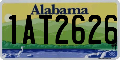 AL license plate 1AT2626