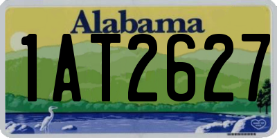 AL license plate 1AT2627