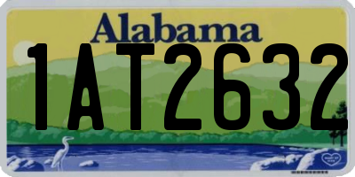 AL license plate 1AT2632