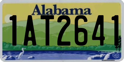 AL license plate 1AT2641