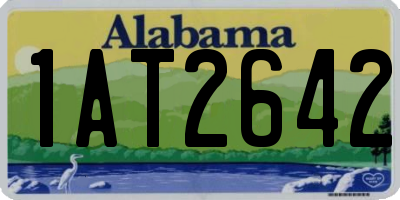 AL license plate 1AT2642