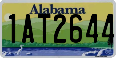 AL license plate 1AT2644