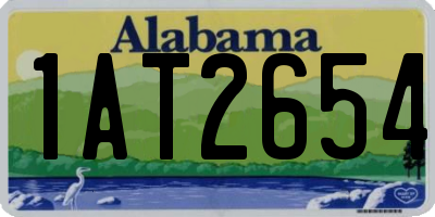 AL license plate 1AT2654