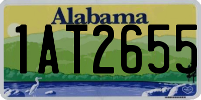 AL license plate 1AT2655