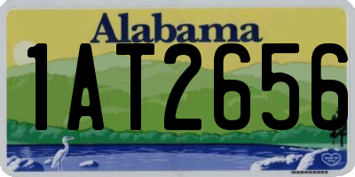 AL license plate 1AT2656