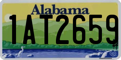 AL license plate 1AT2659