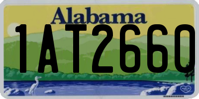 AL license plate 1AT2660