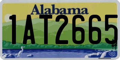 AL license plate 1AT2665