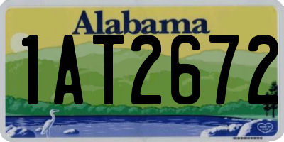 AL license plate 1AT2672