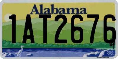 AL license plate 1AT2676