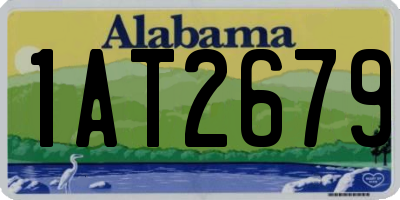 AL license plate 1AT2679