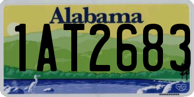AL license plate 1AT2683