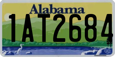 AL license plate 1AT2684