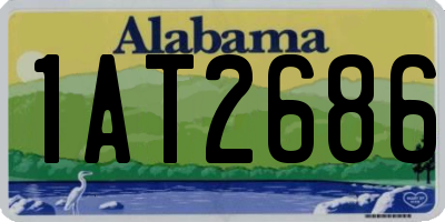 AL license plate 1AT2686