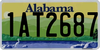 AL license plate 1AT2687