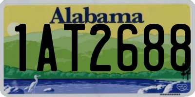 AL license plate 1AT2688