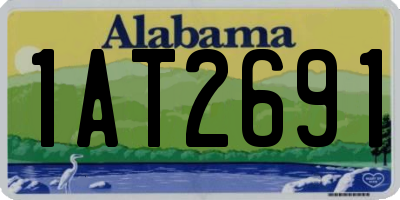 AL license plate 1AT2691