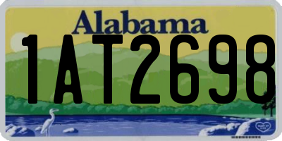 AL license plate 1AT2698