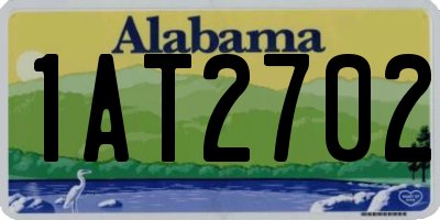 AL license plate 1AT2702