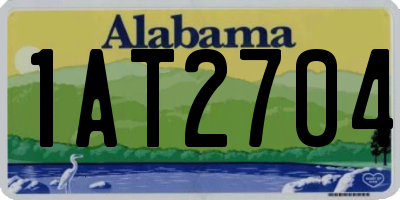 AL license plate 1AT2704