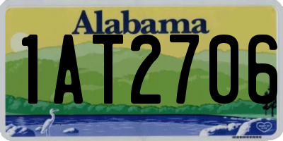 AL license plate 1AT2706