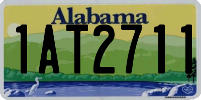 AL license plate 1AT2711