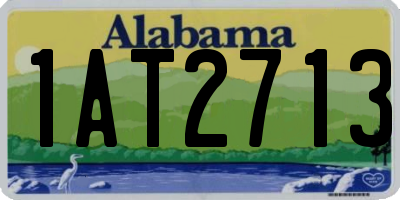 AL license plate 1AT2713