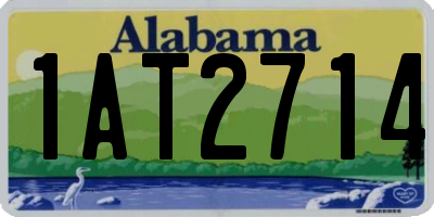 AL license plate 1AT2714
