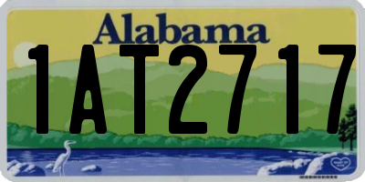 AL license plate 1AT2717