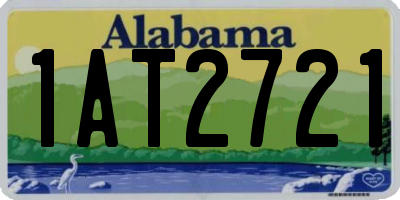 AL license plate 1AT2721