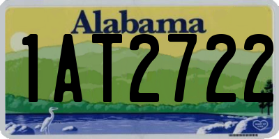 AL license plate 1AT2722