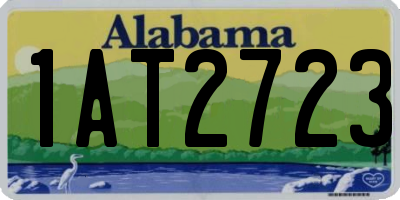 AL license plate 1AT2723
