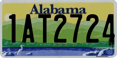 AL license plate 1AT2724