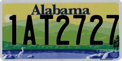 AL license plate 1AT2727