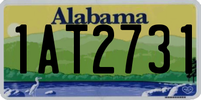 AL license plate 1AT2731