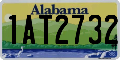 AL license plate 1AT2732