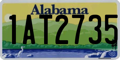 AL license plate 1AT2735