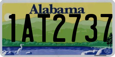 AL license plate 1AT2737