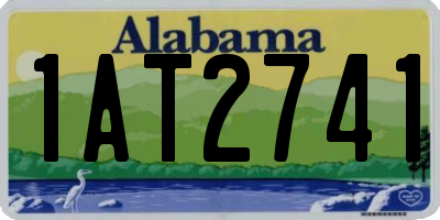 AL license plate 1AT2741