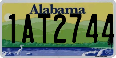 AL license plate 1AT2744
