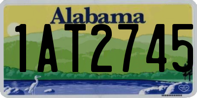 AL license plate 1AT2745