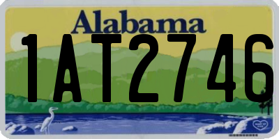 AL license plate 1AT2746
