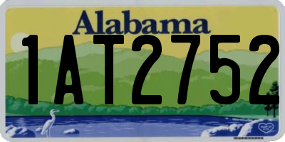 AL license plate 1AT2752