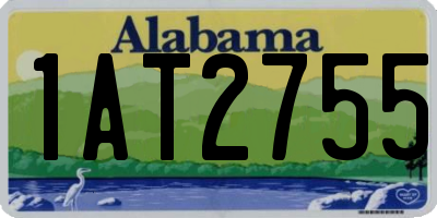 AL license plate 1AT2755