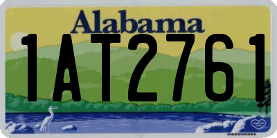 AL license plate 1AT2761