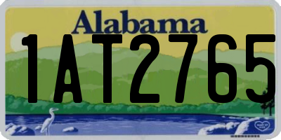 AL license plate 1AT2765